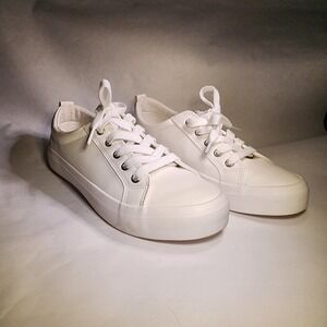 Esprit White Sneakers Womens Casual Lace Up‎ Comfortable Stylish Shoes